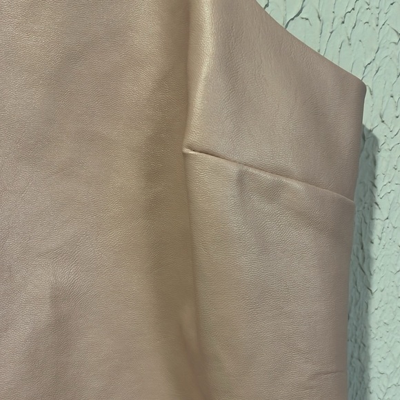 Amanda Uprichard Dusty Rose Pasadena Faux Leather tank top size medium - Picture 2 of 9